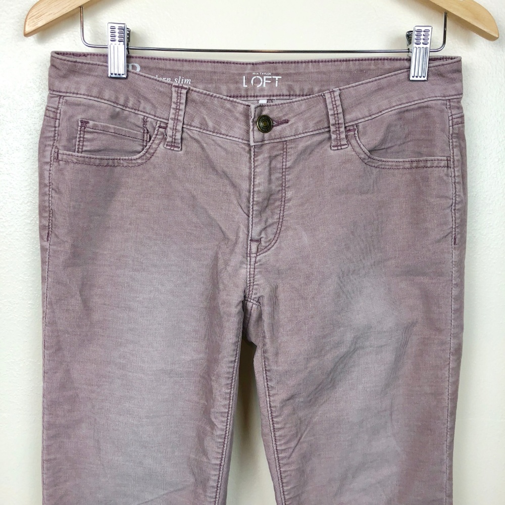 LOFT Modern Slim Corduroy Pants Size 28/6 Petite - Picture 2 of 7